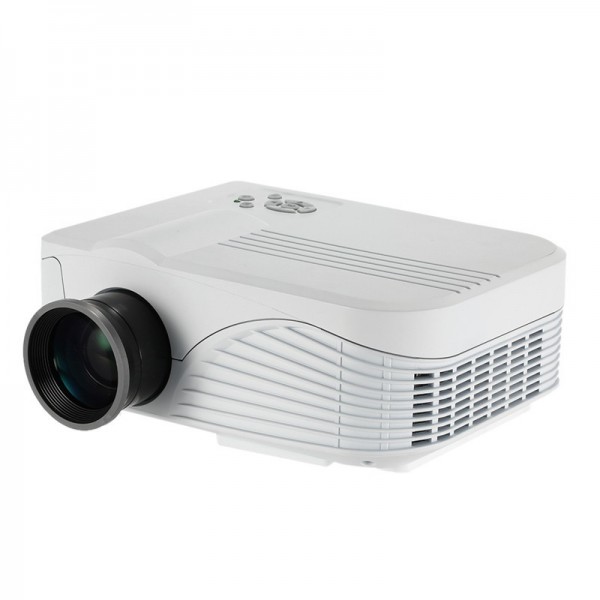 X9 Projector 1000 Lumens 1080P FHD LED Projector Contrast Ratio 1000:1 projection HDMI VGA AV Port Remote Controller-white
