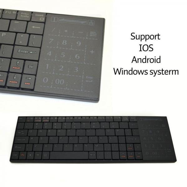 2.4G wireless keyboard with touchpad,support IOS,Android,Windows systerm