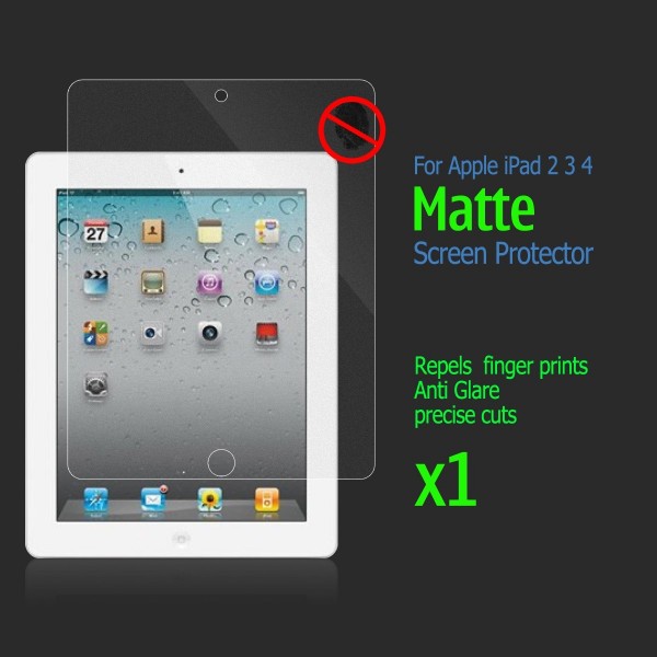 1X Matte Anti-Glare Guard Screen Protector for Apple iPad 2 3 4