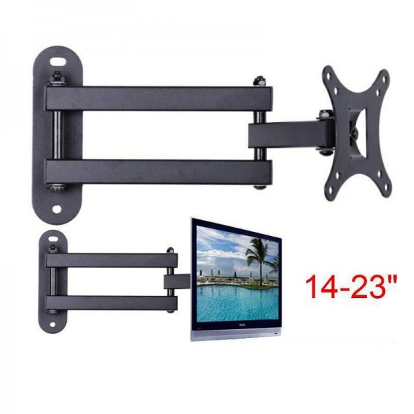 Cold-rolled Steel LCD TV bracket，TV Wall Mount Bracket for 14-23