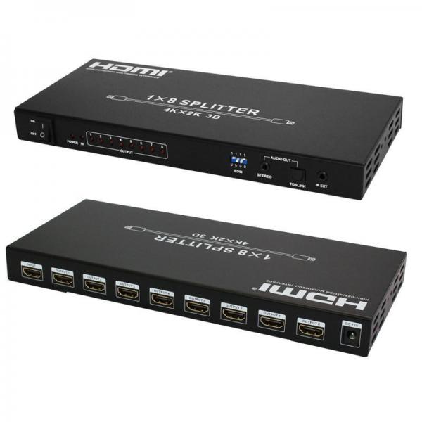 1X2/1X4/1X8 4Kx2K HDMI Splitter with Audio Extractor1X8