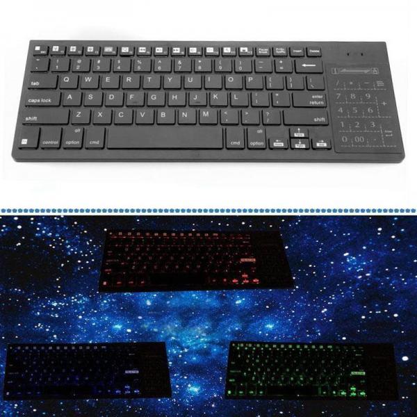 Bluetooth QWERTY keyboard Touch panel switch to digital mode or mouse touchpad for iphone 6 /Tablet PC