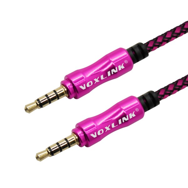 VOXLINK The new aluminum weave male to male audio cable car AUX audio cable car line 3.5MM