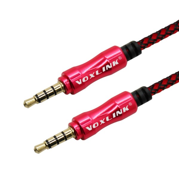 VOXLINK The new aluminum weave male to male audio cable car AUX audio cable car line 3.5MM