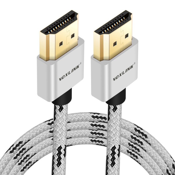  VOXLINK Tiger pattern 1.4v 19 + 1 High Speed Gold Plated HDMI 1080P cable silver 3m