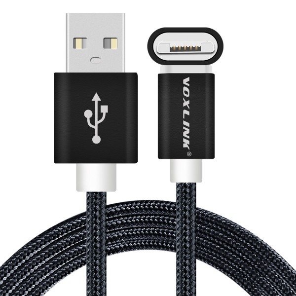 VOXLINK 2 in 1 Universal Quick charge usb cable for IOS Iphone 6 6s and android samsung S6 phone black 3M