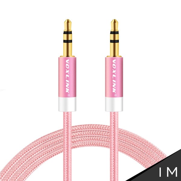 VOXLINK The new aluminum weave male to male audio cable car AUX audio cable car line 3.5MM