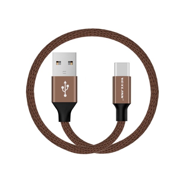 Voxlink Type C Cable MacBook Chomebook Xiaomi Nexus Letv Oneplus Nylon Braided Data Charging Wire Fast Charge USB 3.0 2.0 0.5m