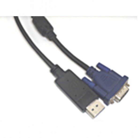 DP TO VGA cable black