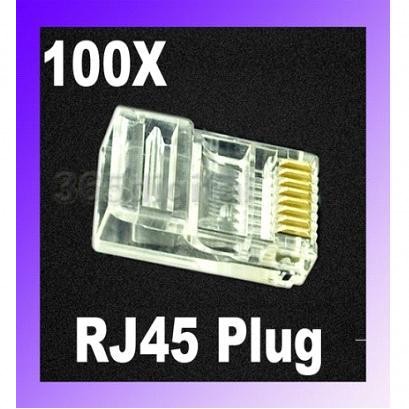 RJ45 RJ-45 CAT5 Modular Plug Network Connector 100*