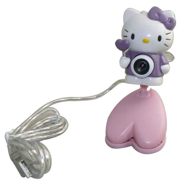 webcam with hello kitty,purple color