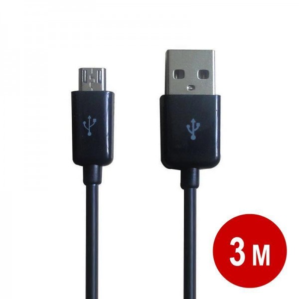 3M Micro USB数据线 白色,OD 3.0 纯铜