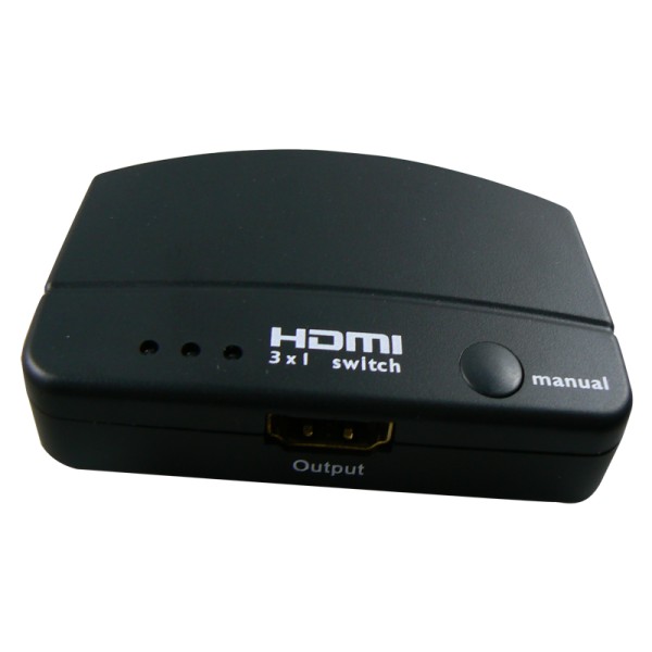 HDMI Switcher 3x1 with Extender IR and Romoter
