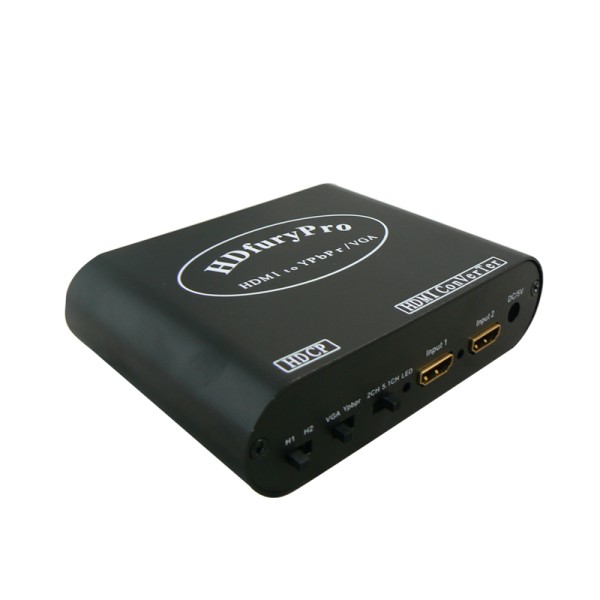 Hign performance HDMI to VGA+Ypbpr Converter Black