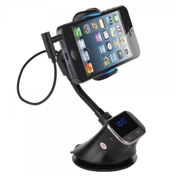 FM Transmitter Car Kit Holder Charger Handsfree MP3 Player for iPhone 6 Samsung