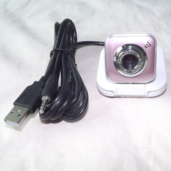 8.0 Mega USB Webcam Web Cam Camera PC Laptop+Mic pink
