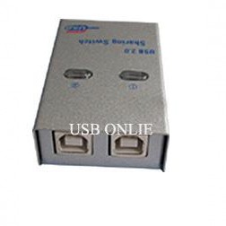 USB 2.0 Sharing Switch Hub 2 PC to 1 Printer/Scanner