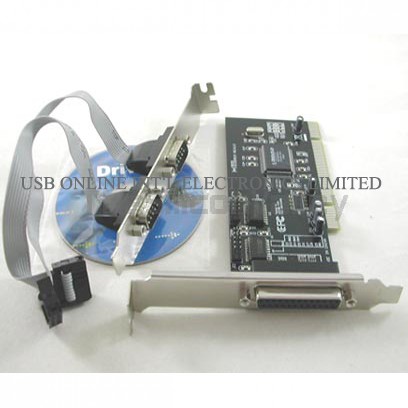 2 Serial + 1 Parallel Port PCI Multi I/O Card