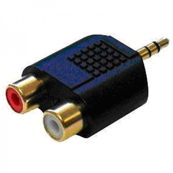 3.5mm JACK STEREO TO 2 x RCA PHONO SPLITTER ADAPTER