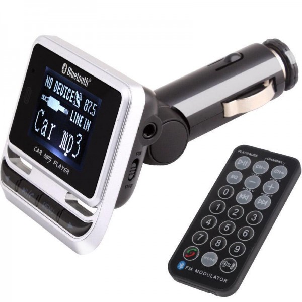 NEW 1.4inch LCD Bluetooth Car kit & MP3/FM Transmitter Remote