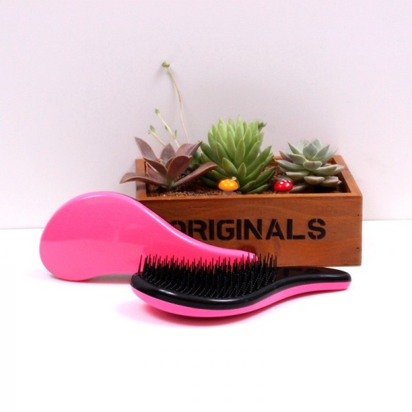 Hair Brush Combs Magic Detangling Handle Tangle Shower Salon Styling Tamer Tool-pink