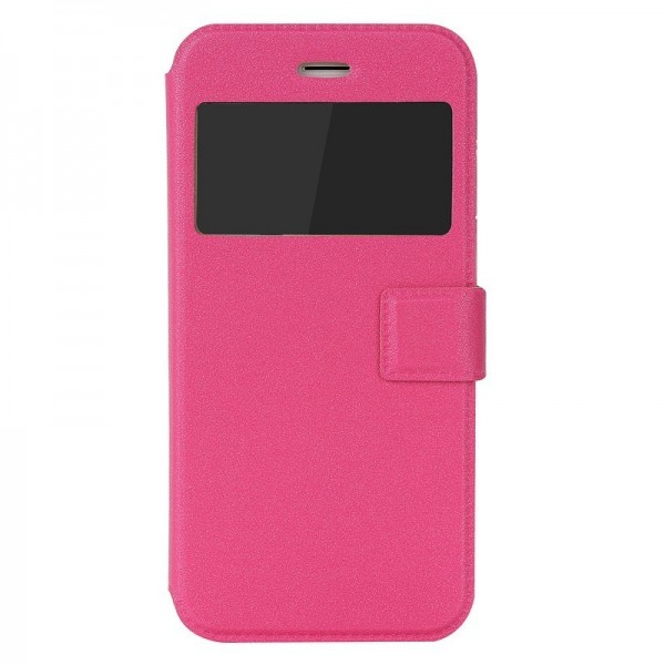 Wallet TPU Silicone Cover PU Flip Leather Phone Cases For Iphon6 4.7 inch-rose pink