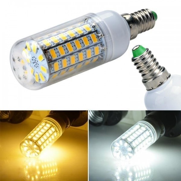 6W 48LEDs 220V 5730SMD Corn Bulbs Light E27 5730 48LEDs Lamps High Brightness,led E27 SMD5730 lamp light ,Warm white