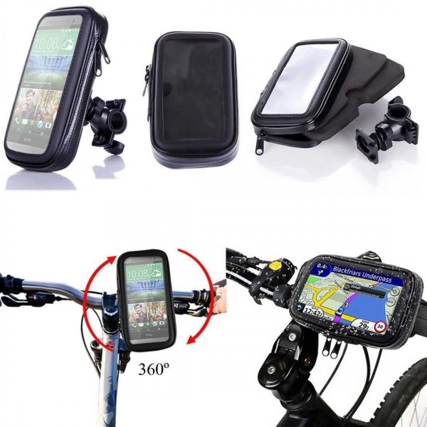 Waterproof Rotating Bicycle Bike Mount Handle Bar Holder Case For Mobile Phones /iPhone6 plus