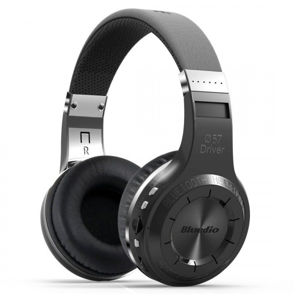 Bluedio H+(Turbine) Bluetooth Stereo Wireless headphones Built-in Mic Micro-SD slot /FM Radio BT4.1 headphones,black
