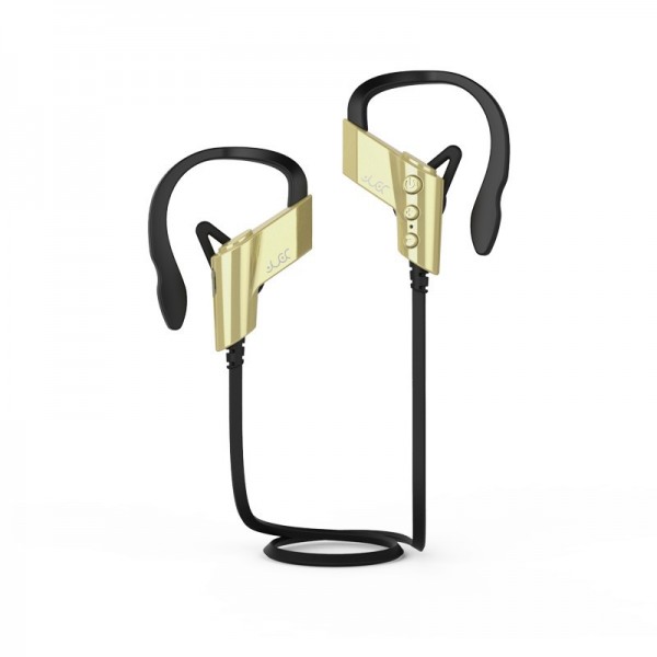 Bluetooth Headset Stereo V4.1 Wireless sport Headphone Earphone Built-in Mic Handfree,gold