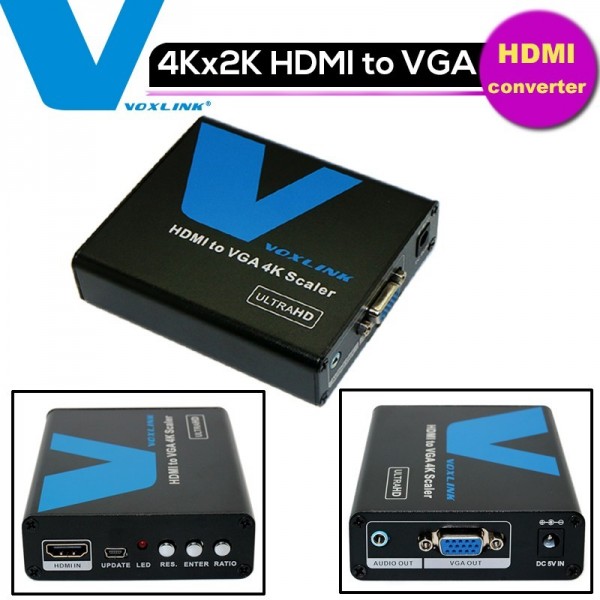 HDMI TO VGA AUTO Scaler 1920X1080 black