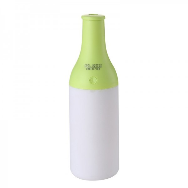 The new cool bottle humidifier Cocktail Bottle USB Portable mini Humidifier Air Diffuser Mist Maker Home,Green