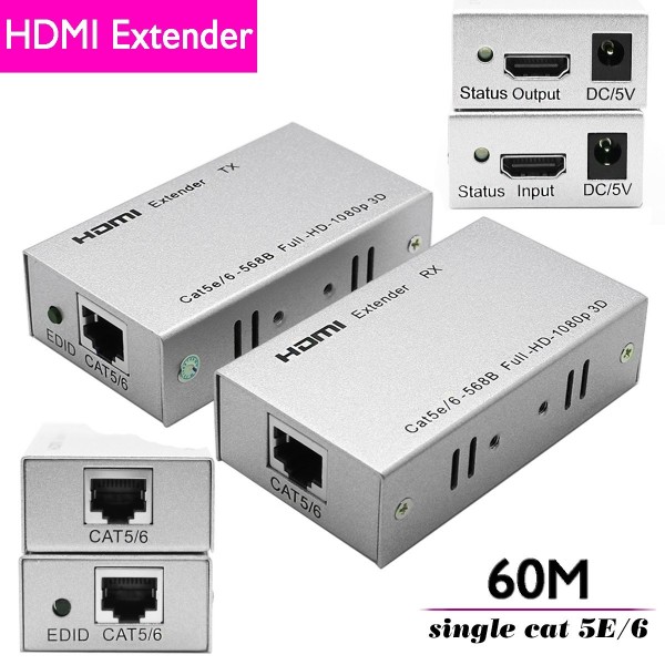 HDMI Extender 60 m single-wire HDMI 1.3  IEEE-568B standard HD DVD, PS3, STB