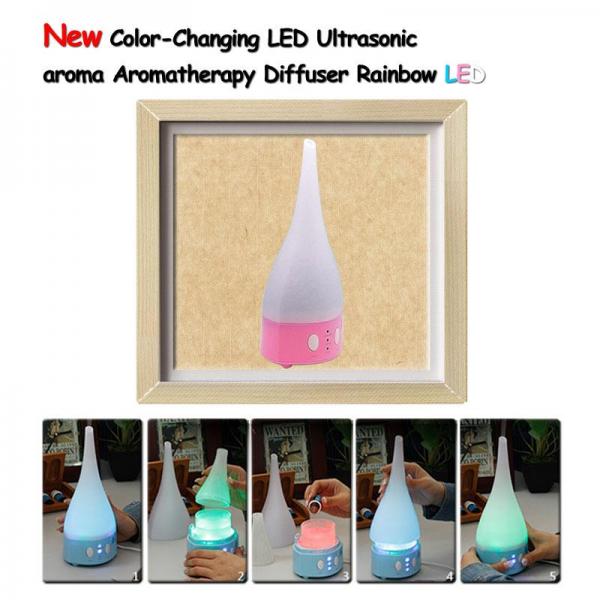 New Color-Changing LED Ultrasonic aroma Aromatherapy Diffuser Rainbow LED colors red