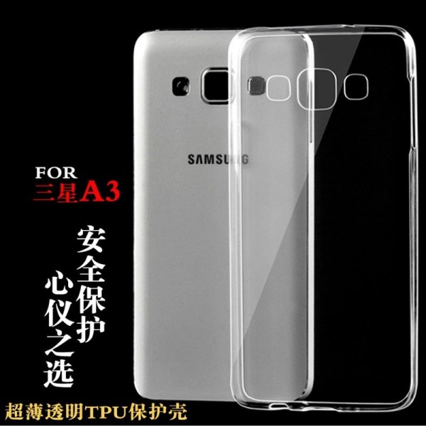 Ultra Thin Soft Silicon TPU Clear Phone Case For Samsung Galaxy A3/A3000