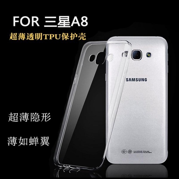 Ultra Thin Soft Silicon TPU Clear Phone Case For Samsung Galaxy A8/A8000