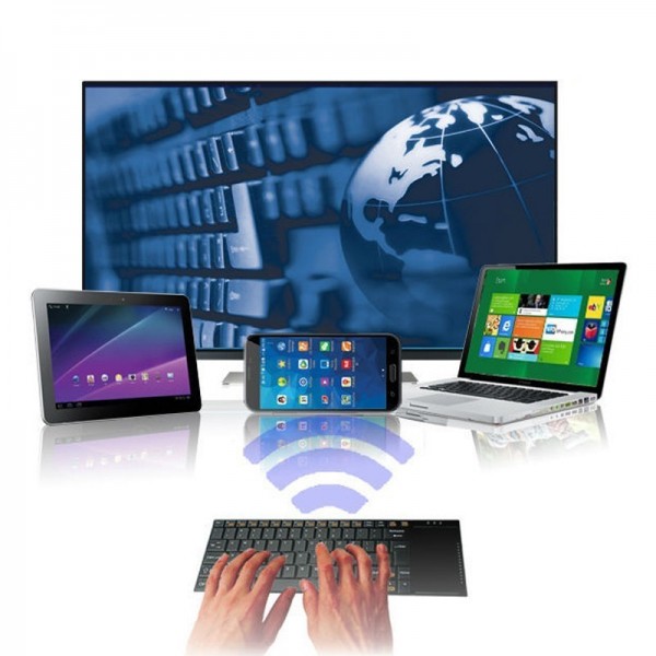 NEW mini Qwerty wireless keyboard DC 3V Windows Linux Android/Google/Smart TV Mac OS