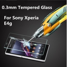 0.3mm arc edge Tempered Glass Screen Protector For Sony Xperia E4G E2033 E2003 E2053 E2006 E2043,retail box