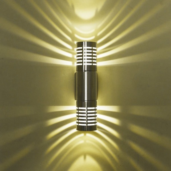 2W LED Innenräume Wandleuchte, 2 LEDs, bunt, Modern Designerlampen mit Zauberhaftem Licht, Aluminum grün