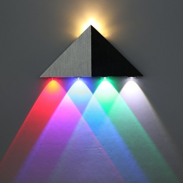 Voxlink LED 5W modern design dreieck wand Wandleuchte kaltweiß Wandlampe Flurlampe Wandbeleuchtung Treppenleuchten Desig