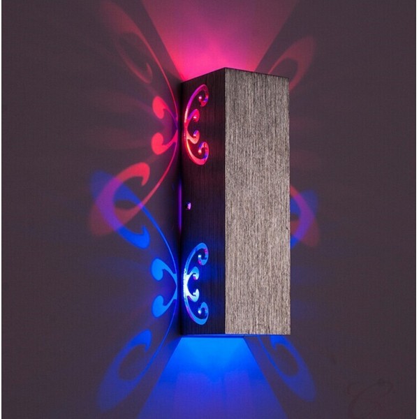 Voxlink 2W LED Minimalist Schmetterling Wandleuchten Aluminium Flurleuchte LED-Wandlampe warmweiß