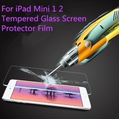 0.3mm 2.5D Premium Tempered Glass Screen Protector Protective film for ipad Mini\Mini2\Mini3 with retail package
