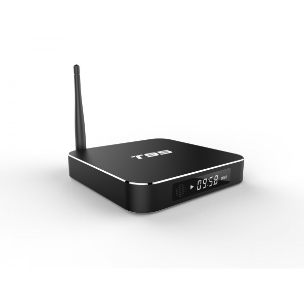 T95 Android TV Box Quad Core Amlogic S905 1 RAM G 8 G Smart ROM TV Box KODI 16 loaded full Airplay APK ADD-ONS PR instalado