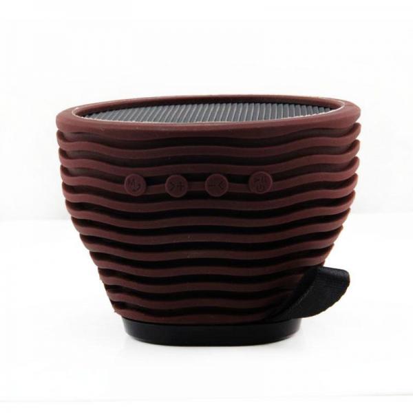 BOAS bluetooth V4.0 speaker,support TF card slot,FM function ,brown