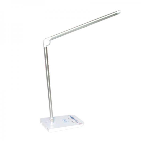 ICABLELINK The latest desk lamp that shield an eye with the function of wireless charging,silver