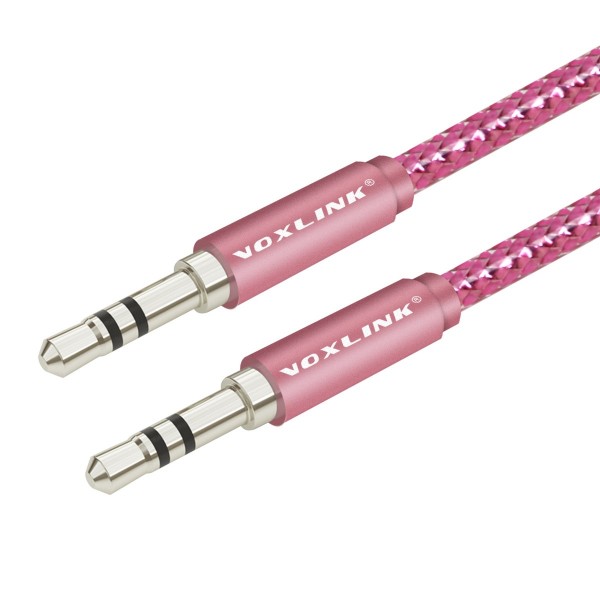 VOXLINK The new aluminum weave male to male audio cable car AUX audio cable car line 3.5MM