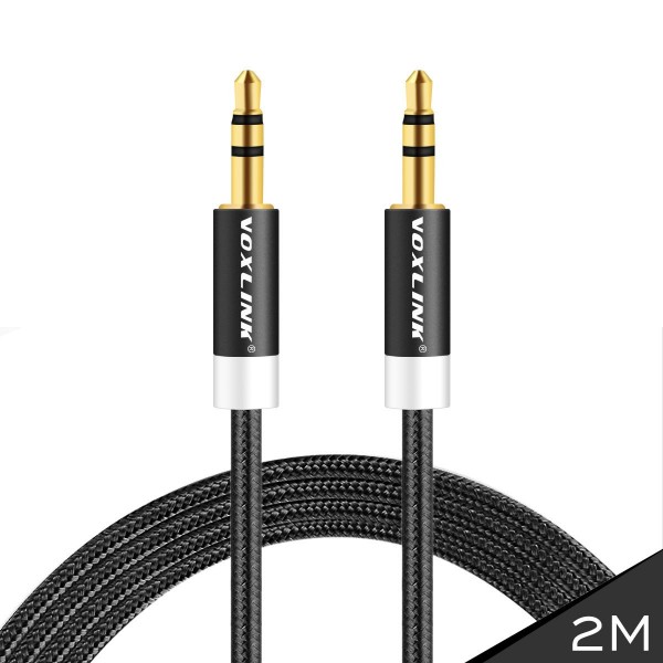 VOXLINK The new aluminum weave male to male audio cable car AUX audio cable car line 3.5MM