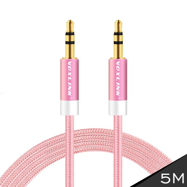 VOXLINK The new aluminum weave male to male audio cable car AUX audio cable car line 3.5MM