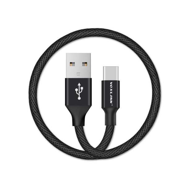 Voxlink Type C Cable MacBook Chomebook Xiaomi Nexus Letv Oneplus Nylon Braided Data Charging Wire Fast Charge USB 3.0 2.0 0.5m