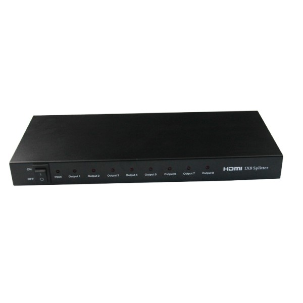 3D HDMI 1x8 PORT Splitter V 1.3b 1080P Amplify 15M HDTV